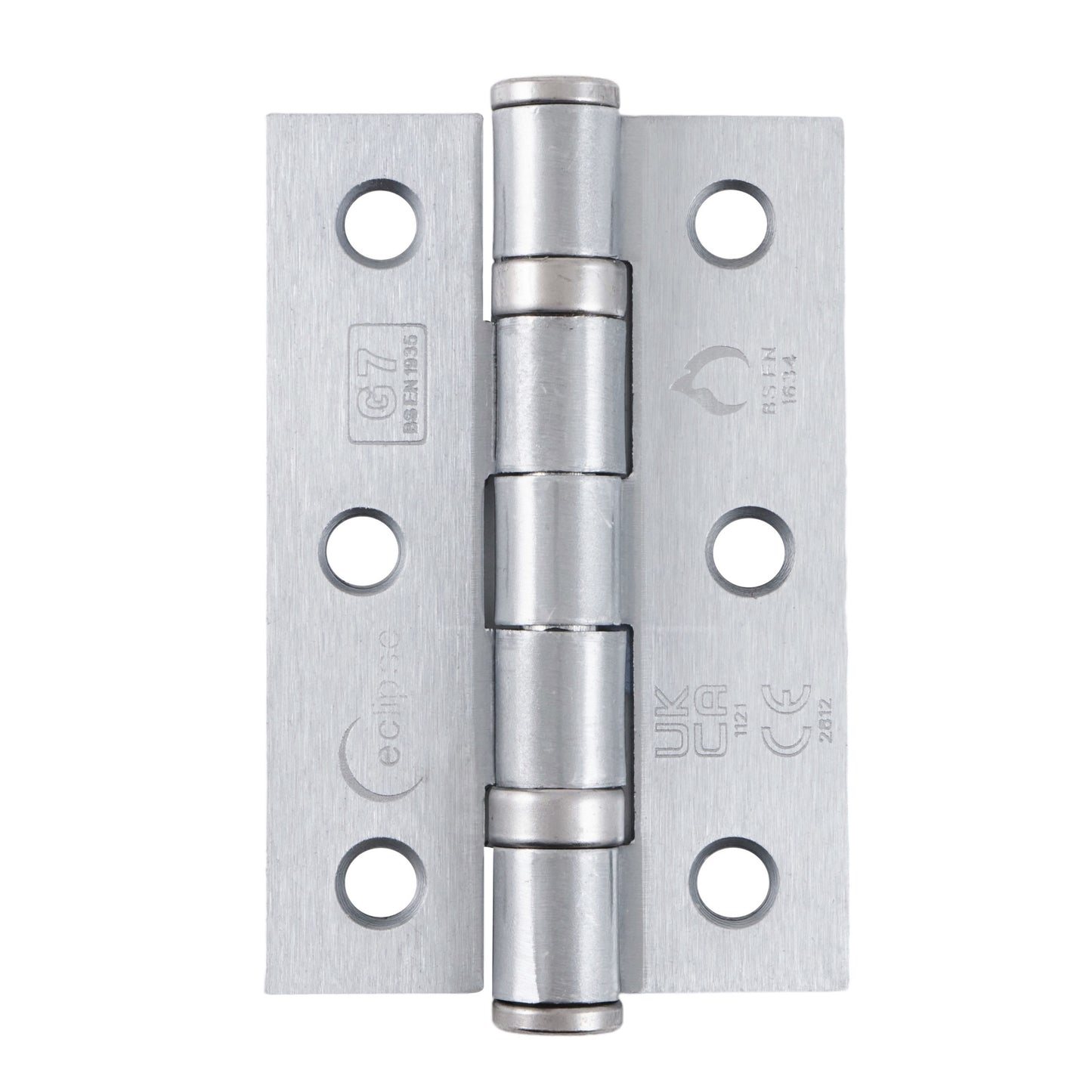 Eclipse 3" Ball Bearing Hinge Grade 7 Satin Stainless Steel 2pk