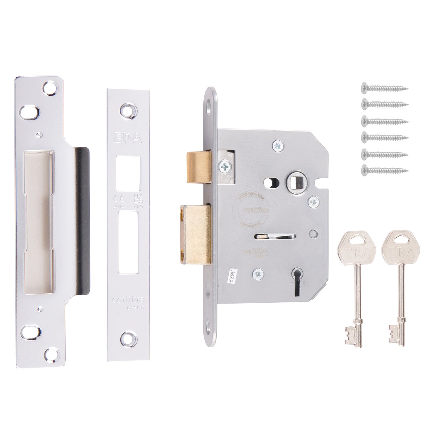 Era Viscount 5 Lever Sashlock 3" Chrome