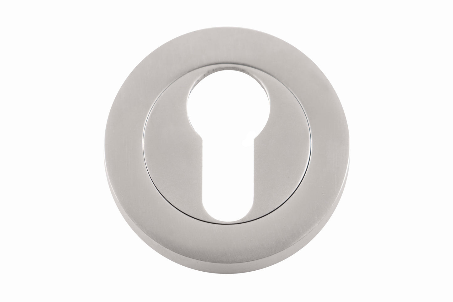 Eclipse Euro Cylinder Escutcheon 2pk Satin Chrome