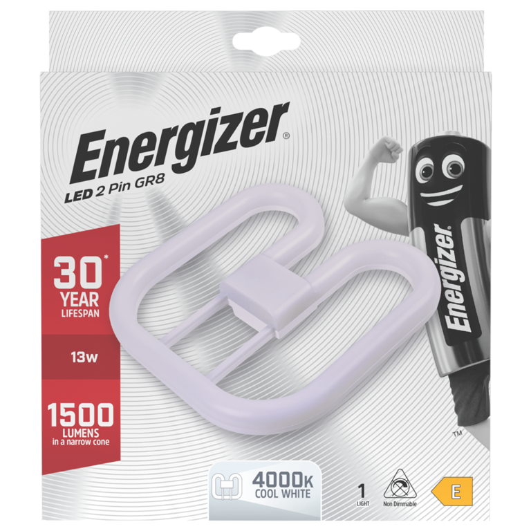 Energizer LED 2D Lamp GR8 2 Pin 1500lm 13W 4000K (Cool White)
