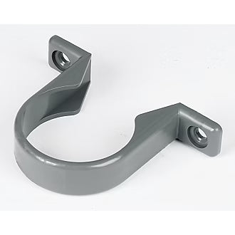 40mm Push Fit/Solvent Weld Pipe Clips Grey