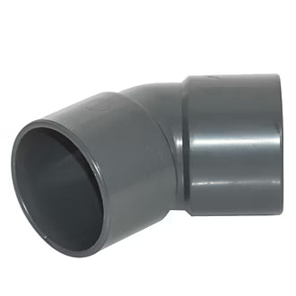 32mm Solvent Weld 135 Degree Bend Grey