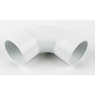 40mm Solvent Weld 90 Degree Swept Bend White