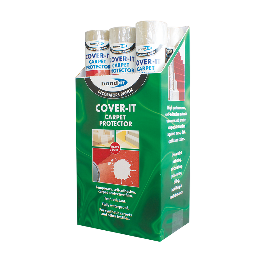 Bond It COVER-IT Adhesive CARPET PROTECTOR 625mm x 25m