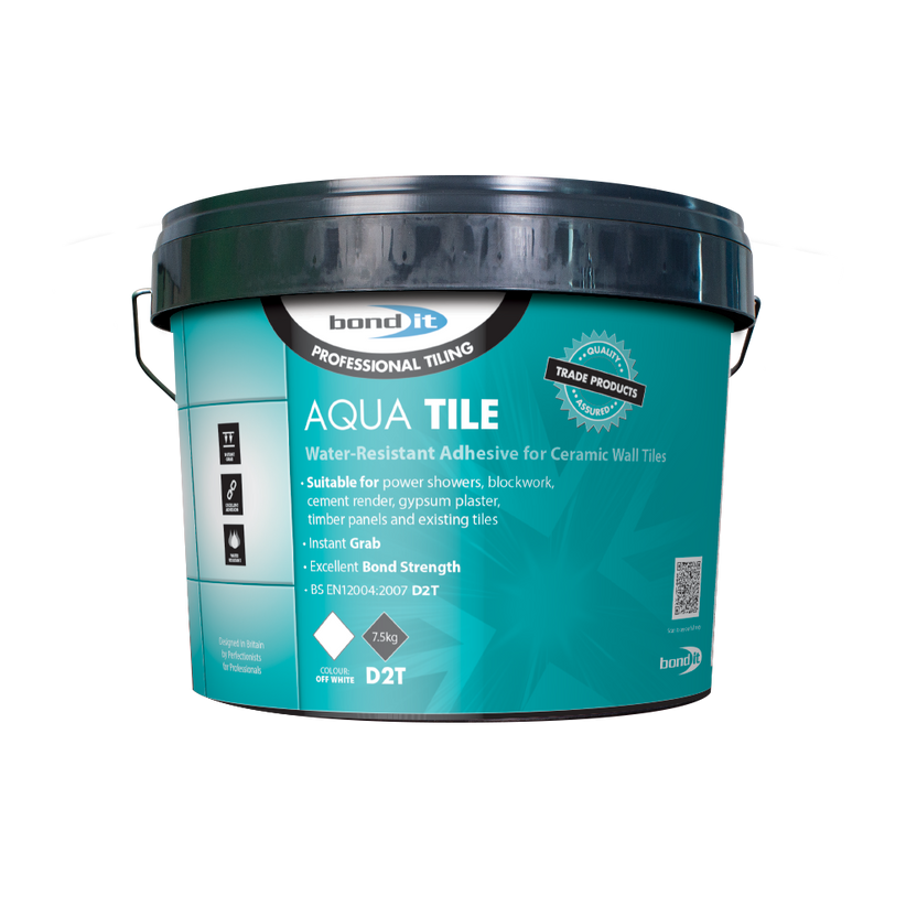 Bond It AQUA-TILE - Ready Mix Water Resistant Tile Adhesive 15kg