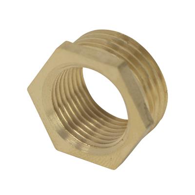 Brass Reducing Hexagonal Bush 1/2" x 3/8"