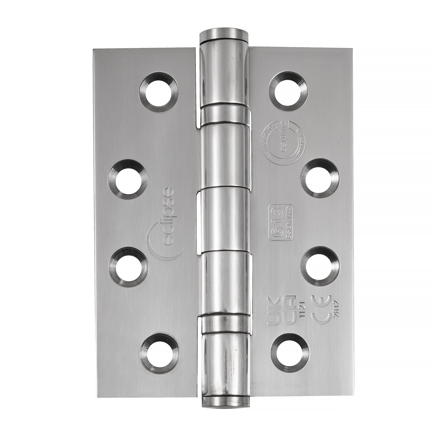 Eclipse 4" Ball Bearing Hinge Grade 13 Polished Stainless Steel 2pk