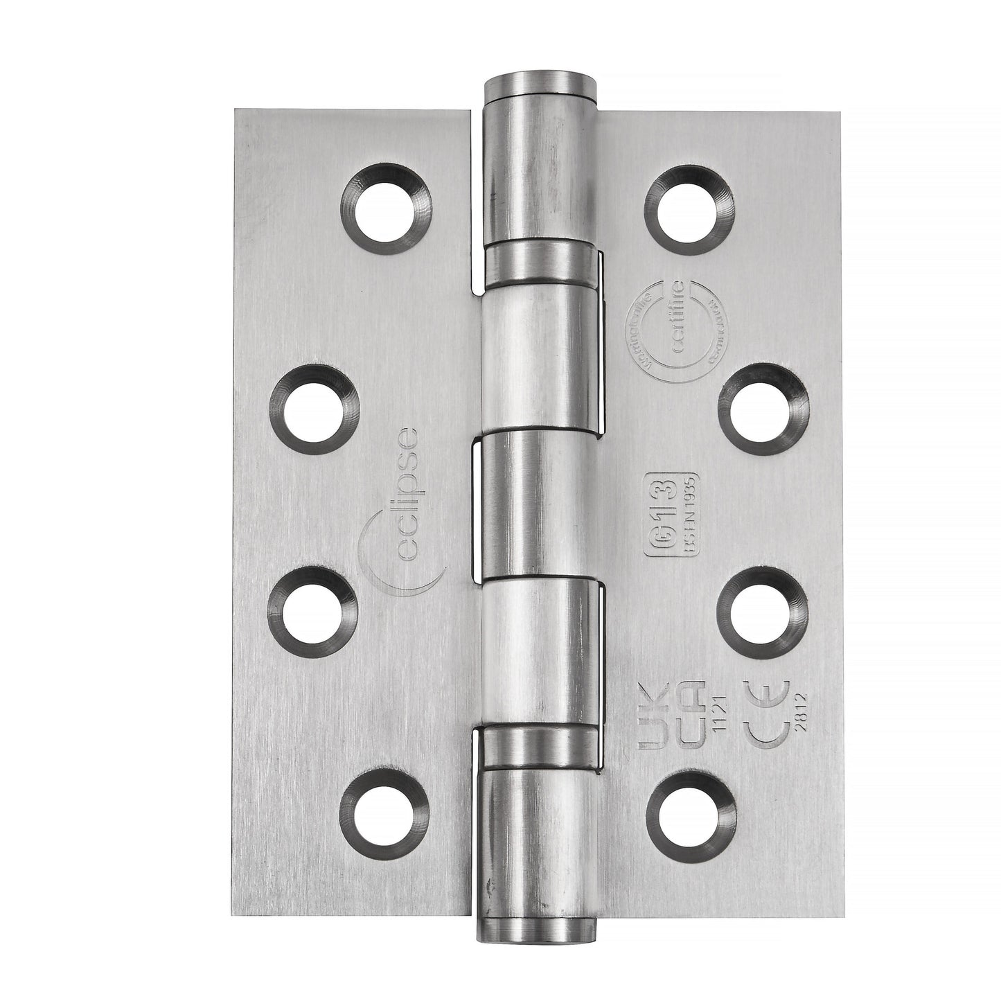 Eclipse 4" Ball Bearing Hinge Grade 13 Satin Stainless Steel 2pk