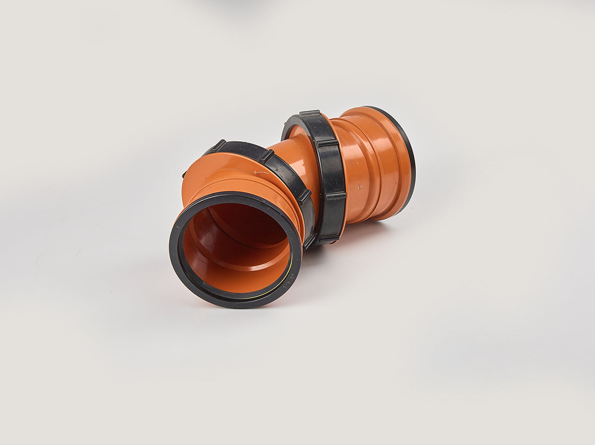 110mm Underground Multiflex Bend Double Socket (0-90 Degree)