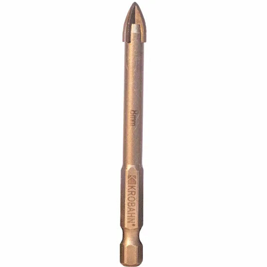 Krobahn Titanium Tile & Glass Drill Bit Cross Head - 7mm