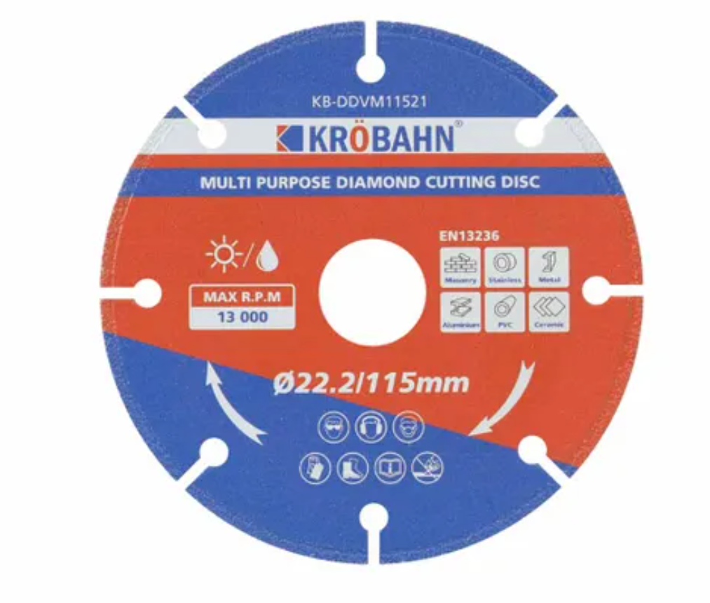 Krobahn 115mm Multi Purpose Diamond Cutting Disc