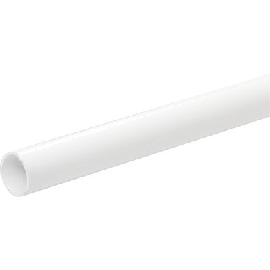 Overflow Pipe 3m Plain End 21.5mm White