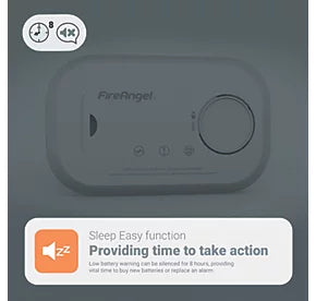 FireAngel Battery Standalone Carbon Monoxide Alarm 2 Pack FA6813-EU-T2