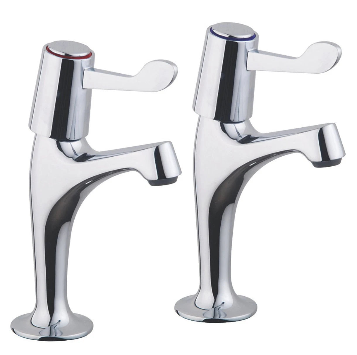 Belfort Pillar Sink Taps Chrome - WRAS Approved