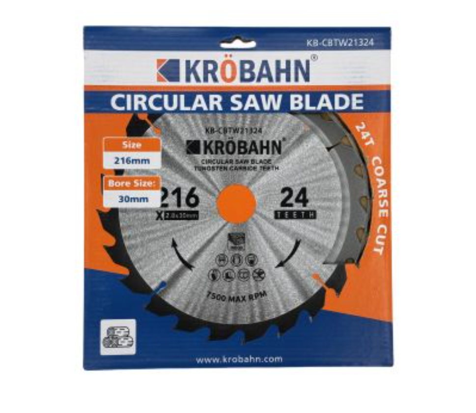Krobahn 216mm Circular Saw Blade 24 Teeth