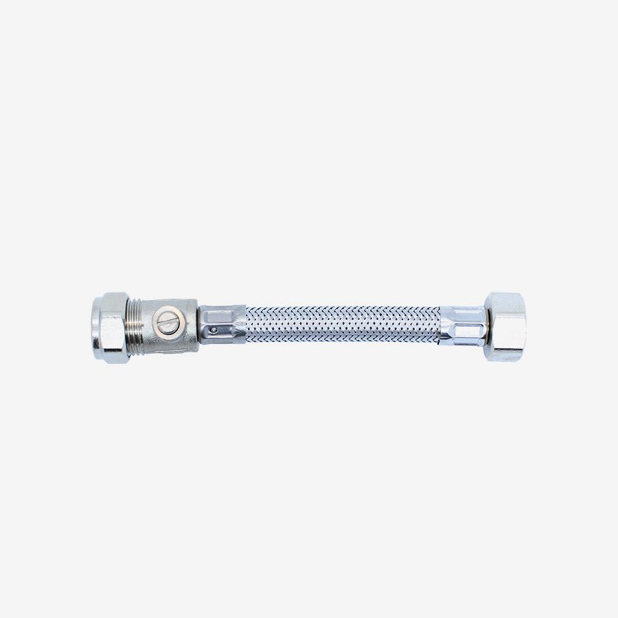 Flexible Tap Connector 1/2" x 15mm Isolator - 150mm Long
