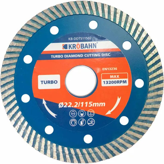 Krobahn 115mm Diamond Turbo Cutting Disc