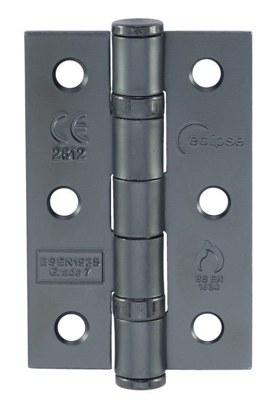 Eclipse 3" Ball Bearing Hinge Grade 7 Black 2pk