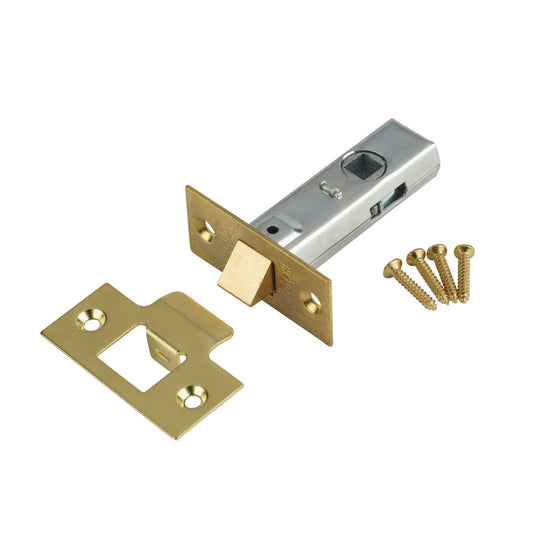 Era Tubular Mortice Latch 2.5"  Polished Brass