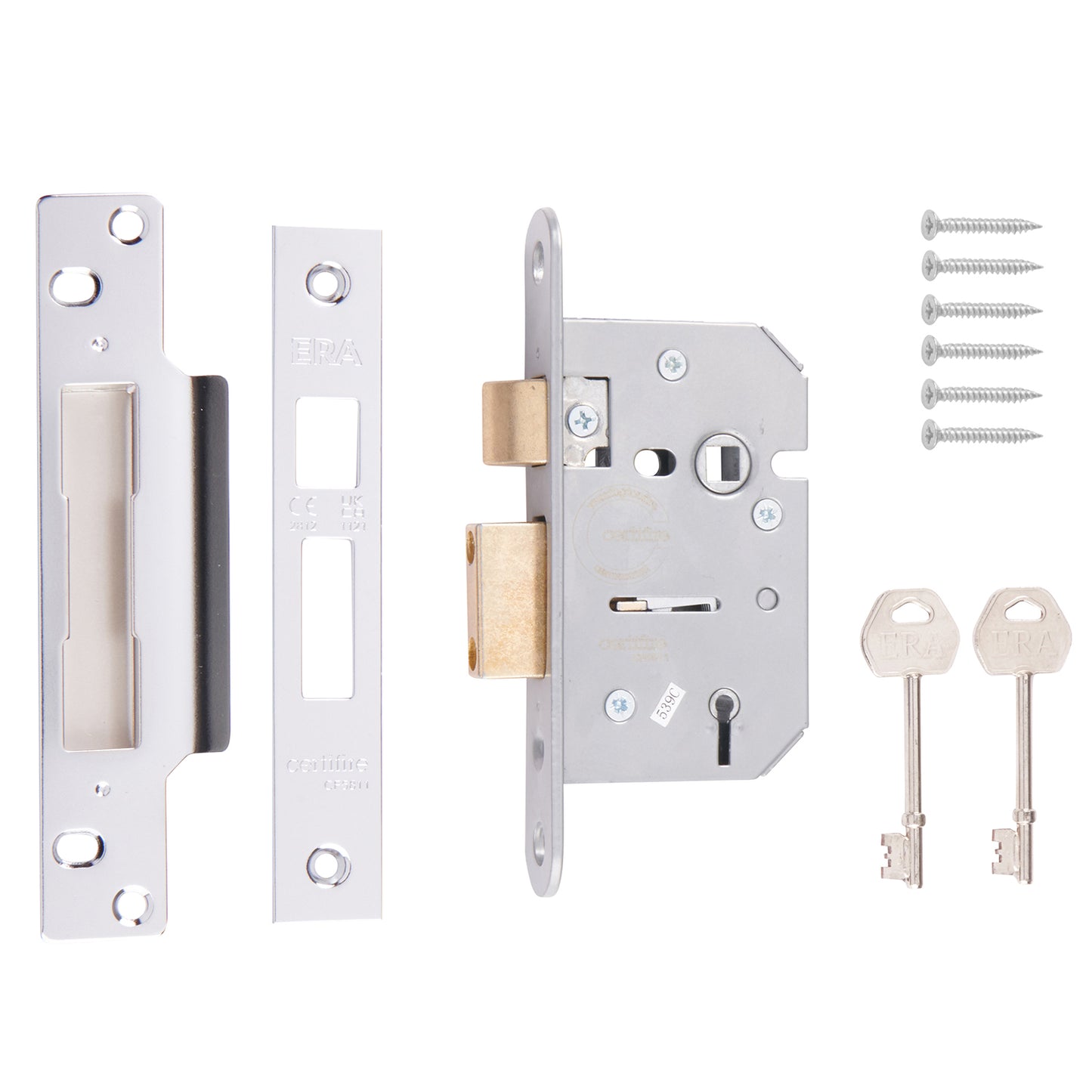 Era Viscount 5 Lever Sashlock 2.5" Chrome