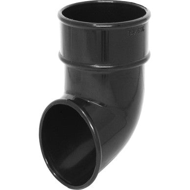 68mm Round Down Pipe Shoe Black