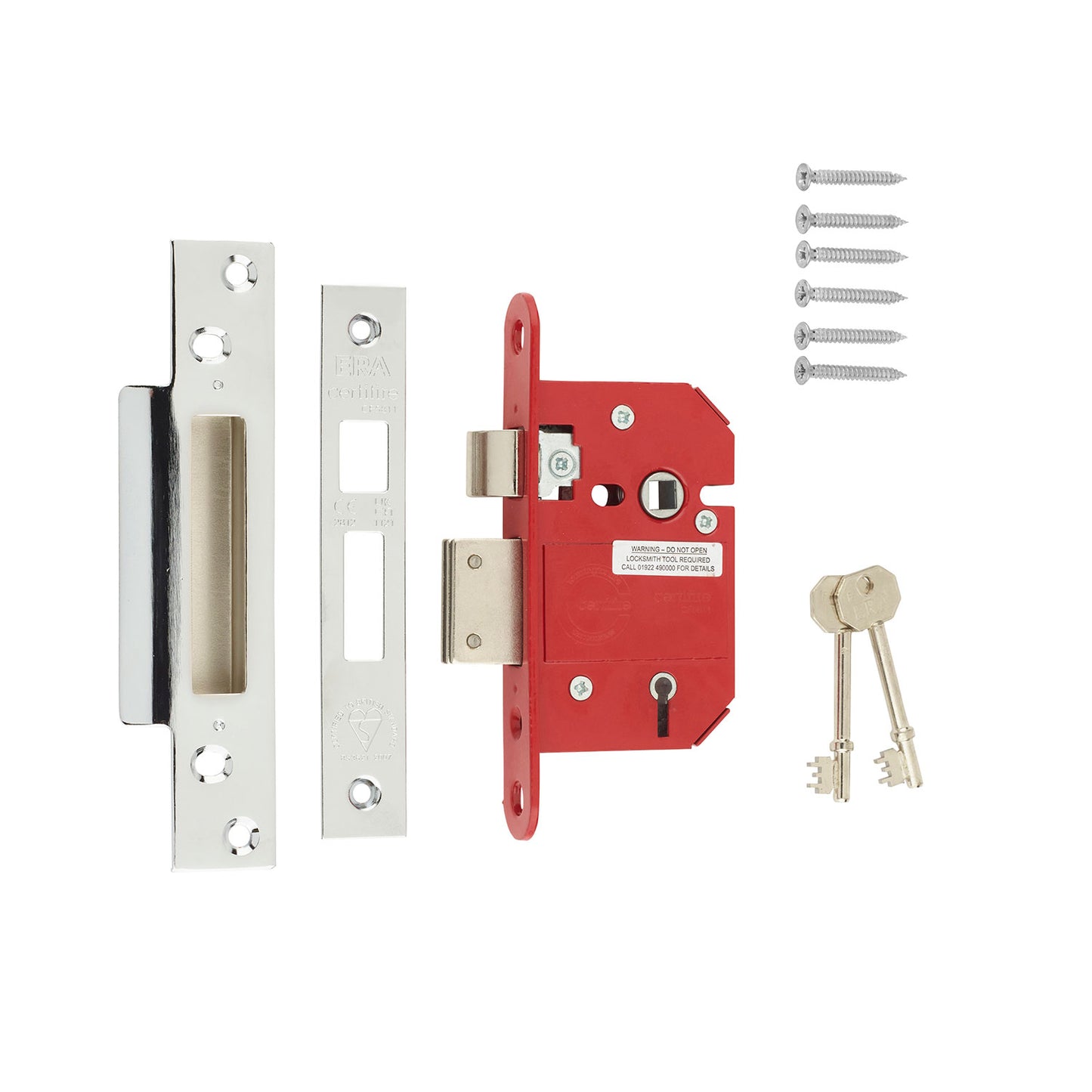 Era Fortress 5 Lever Sashlock 2.5" Chrome