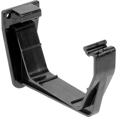 114mm Square Line Gutter Fascia Bracket Black