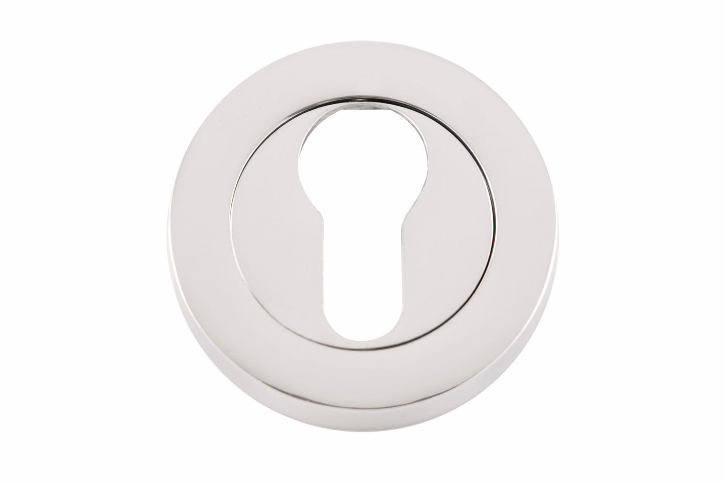 Eclipse Euro Cylinder Escutcheon 2pk Polished Chrome