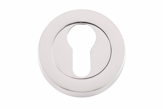Eclipse Euro Cylinder Escutcheon 2pk Polished Chrome