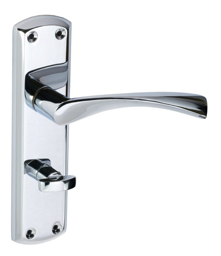 Monza Lever Bathroom Handle Polished Chrome