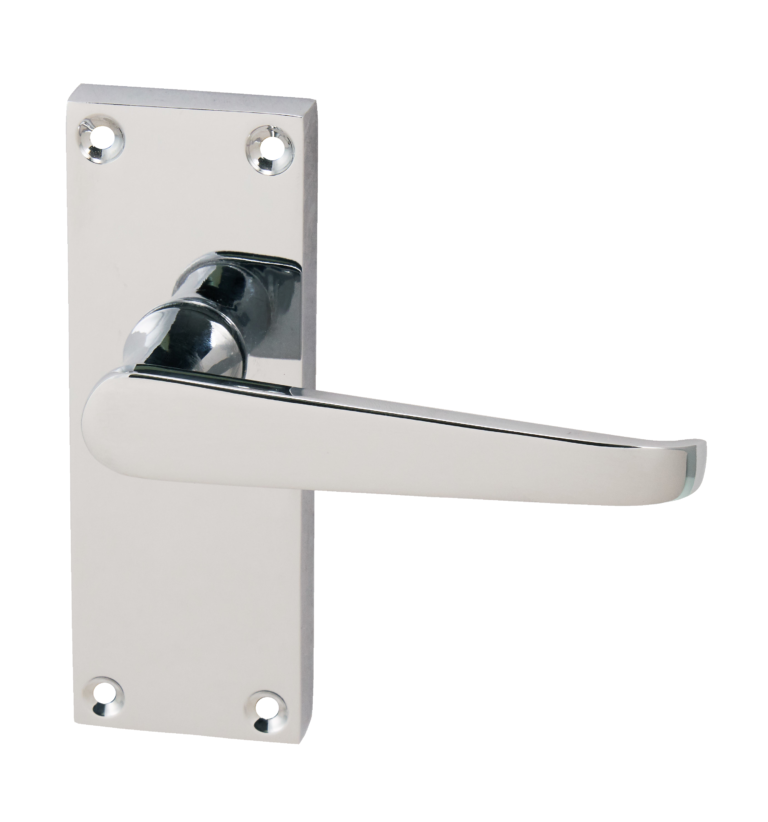 Victorian Straight Lever Latch Handle Chrome