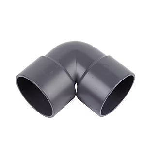 40mm Solvent Weld 90 Degree Knuckle Elbow Grey
