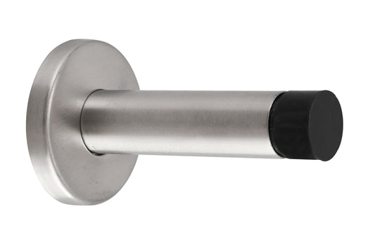 Eclipse Solid Stainless Steel Projection Door Stop Satin Chrome