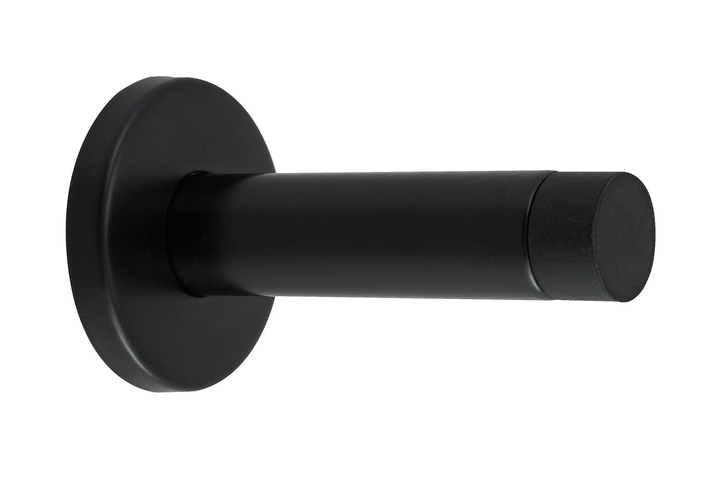 Eclipse Solid Stainless Steel Projection Door Stop Black