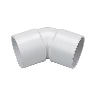 40mm Solvent Weld 135 Degree Bend White