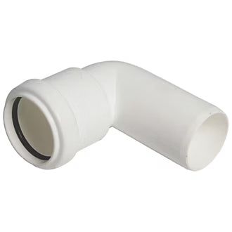 32mm Push Fit 90 Degree Conversion Bend White
