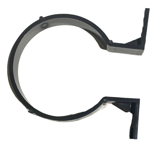 110mm Pipe Clips Black