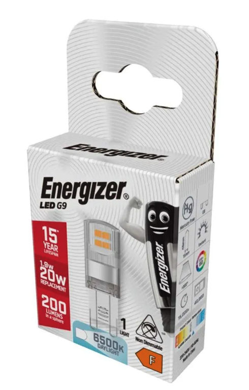 Energizer LED G9 200lm 1.9W 6500K (Day Light) Non Dimmable Light Bulb