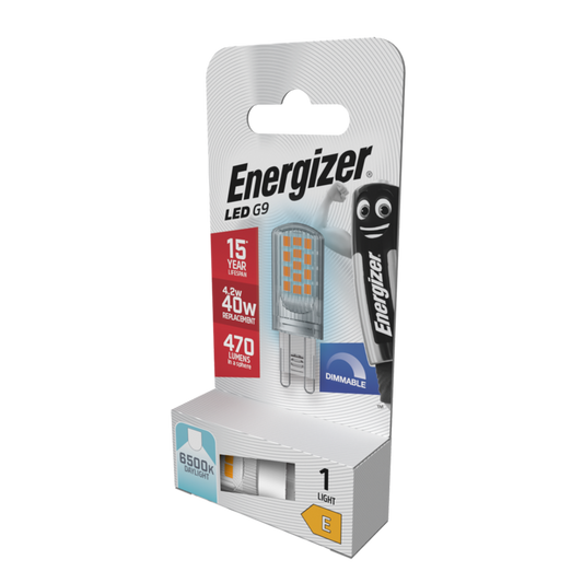 Energizer LED G9 470lm 4.2W 6500K (Day Light) Dimmable Light Bulb