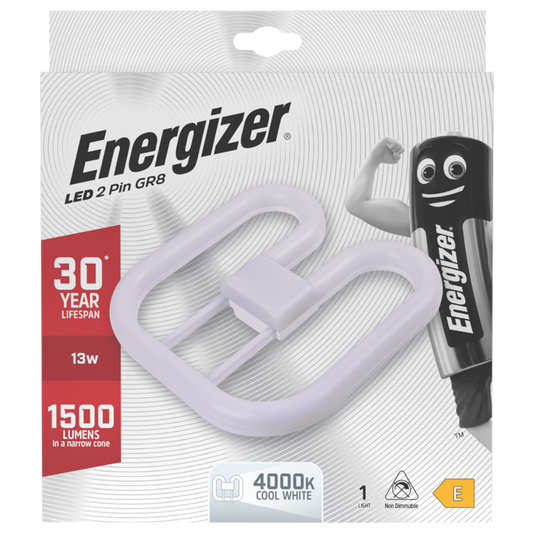 Energizer LED 2D Lamp GR8 2 Pin 1500lm 13W 4000K (Cool White)