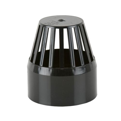 Vent Terminal Black 110mm