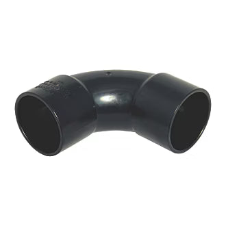 40mm Solvent Weld 90 Degree Swept Bend Black