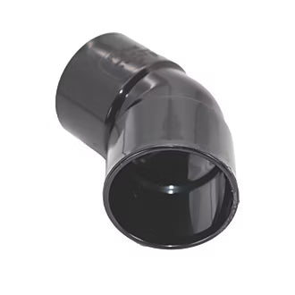 40mm Solvent Weld 135 Degree Bend Black