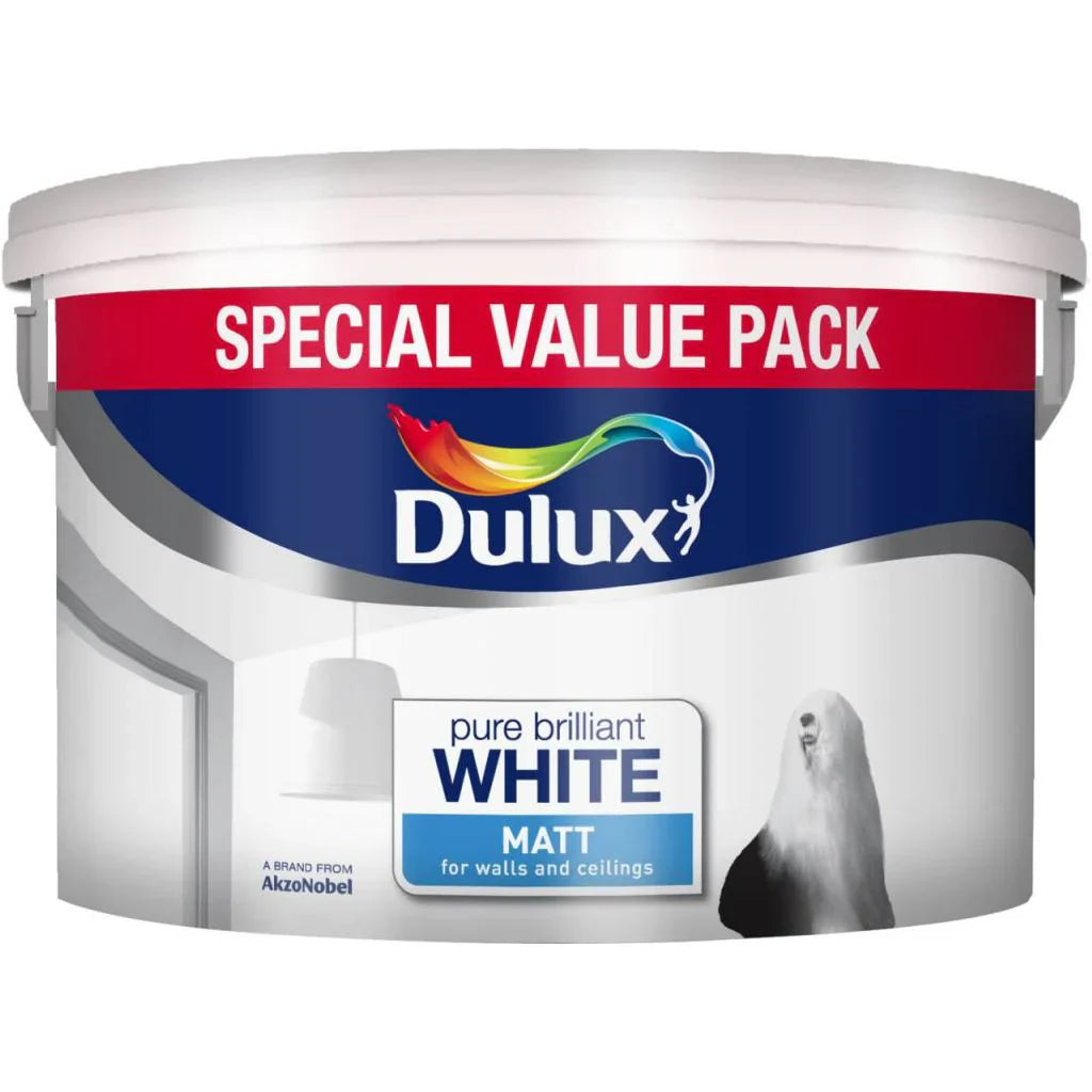 Dulux 7Ltr Pure Brilliant White Matt Emulsion Paint