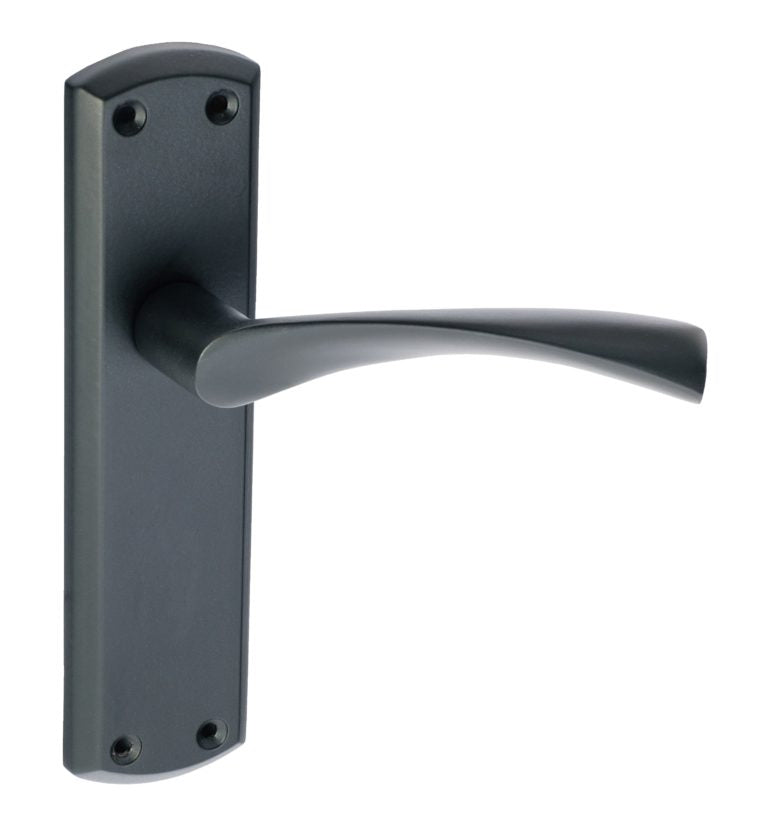 Monza Lever Latch Handle Matt Black
