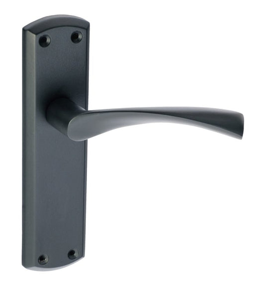 Monza Lever Latch Handle Matt Black