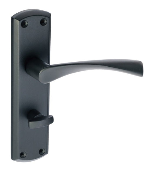 Monza Lever Bathroom Handle Matt Black