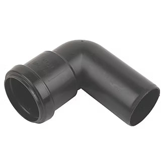 40mm Push Fit 90 Degree Conversion Bend Black