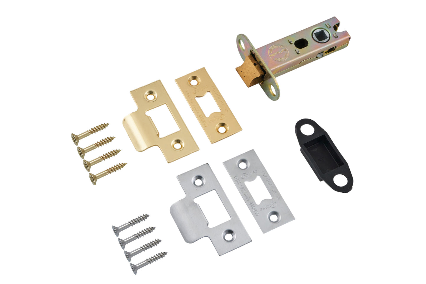 Eclipse Heavy Duty Door Latch 63mm Brass/Chrome