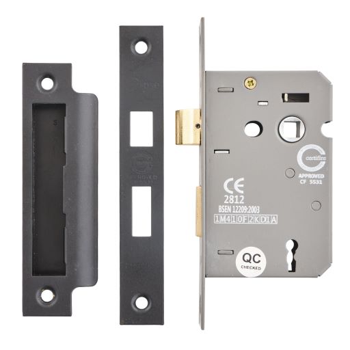 Eclipse 63mm Mortice Sashlock Black